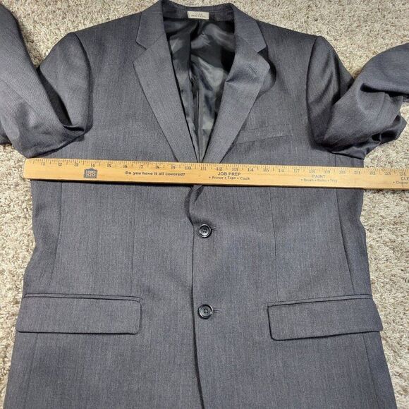 Banana Republic Blazer Mens 42R Gray Wool Tailored Fit Sport Coat - Picture 4 of 8
